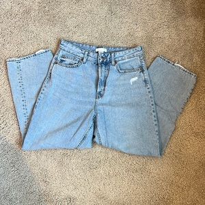 H&M High Rise Straight Jeans